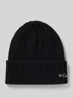 Czapki męskie - Czapka beanie z wyhaftowanym logo - miniaturka - grafika 1