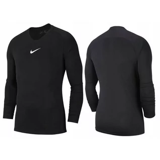 Bluzy sportowe męskie - Koszulka do piłki nożnej męska Nike Dry Park z długim rękawem - grafika 1