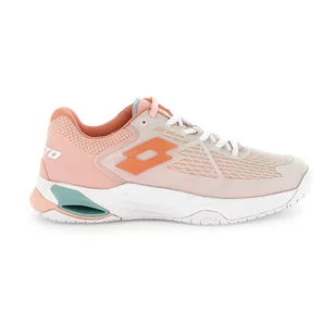 Damskie buty tenisowe Lotto Mirage 100 II SPD W White/Melon Orange EUR 40 - Buty sportowe damskie Damskie buty tenisowe Lotto Mirage 100 II SPD W White/Melon Orange EUR 40 - Buty sportowe damskie - miniaturka - grafika 1