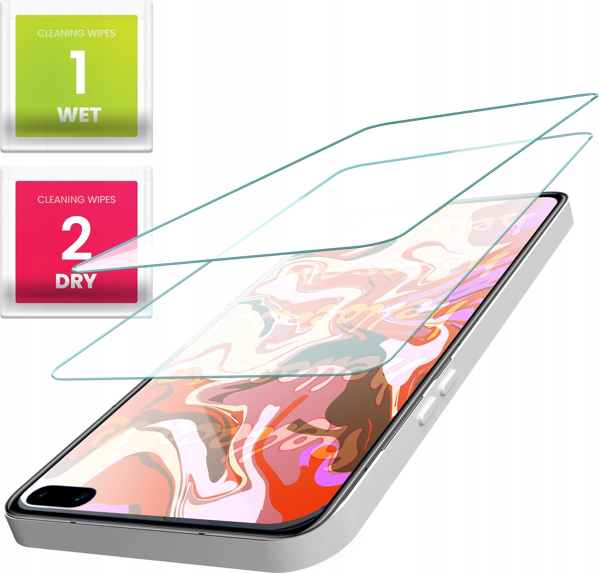 Hello Case 2-PAK Szkło Hartowane do Samsung Galaxy S10 szybka 9H, płaskie, ochronne
