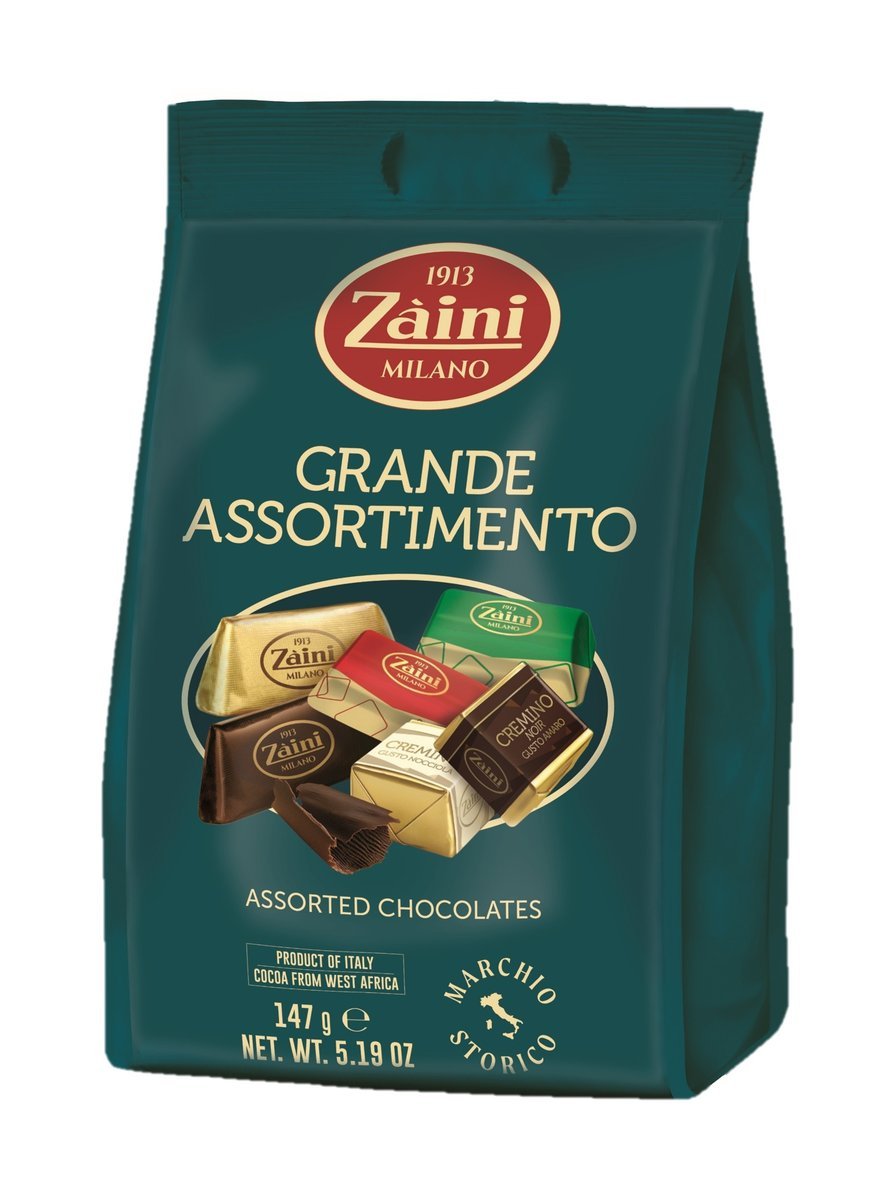 ZAINI GRANDE ASSORTIMENTO SŁYNNE WŁOSKIE CZEKOLADKI MIX PRALIN Z WŁOCH 147G