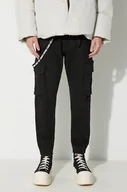 Spodnie męskie - Alpha Industries spodnie męskie kolor czarny - miniaturka - grafika 1