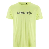 Koszulki męskie - Męska Koszulka z krótkim rękawem CRAFT CORE ESSENCE LOGO TEE M 1911786-507000 – Zielony - miniaturka - grafika 1