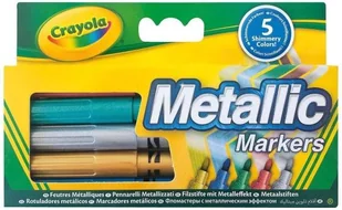 Crayola Markery metaliczne 5 szt. 58-5054 - Przybory szkolne - miniaturka - grafika 3