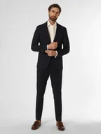Garnitury - Mc Earl Garnitur męski Mężczyźni Slim Fit niebieski jednolity, 44 - miniaturka - grafika 1