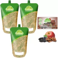 Syropy i koncentraty owocowe - Purena Koncentrat kompotu owocowego śliwka-jabłko-cynamon na 6l Zestaw 3 x 1 kg - miniaturka - grafika 1