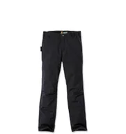 Spodnie sportowe męskie - Spodnie Carhartt Stretch Duck Double Front Black - miniaturka - grafika 1