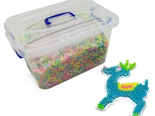 Prasowanka, Koraliki Do Prasowania, Wersja XXL, Zestaw 6000 El Świecące W Ciemności - Prace ręczne dla dzieci - miniaturka - grafika 3