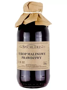 Syrop Malinowy 330 ml ~ Spichlerz - Konfitury, marmolady, powidła - miniaturka - grafika 1