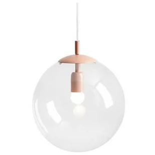 Pastelowa wisząca lampa Globe 562G11 kula szkło różowa - Lampy sufitowe - miniaturka - grafika 1
