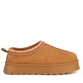 Buty dla dziewczynek - Śniegowce DeeZee CEO-CSX23-03 Brązowy - miniaturka - grafika 1