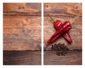 Obrusy i serwetki - Podkładki kuchenne Papryczki, 2 szt., szkło, 52 x 30 cm, Allstar - miniaturka - grafika 1