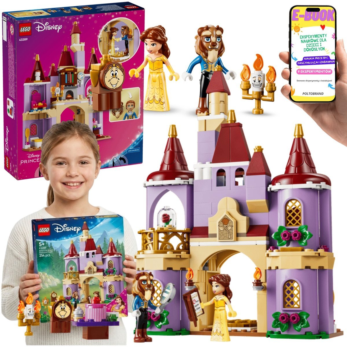 LEGO Disney Princess Zaczarowany Zamek Pięknej i Bestii (43289) + E-BOOK