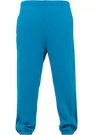 Spodnie męskie - URBAN CLASSICS spodnie kombinezon bluzy mężczyźni ciepłe bawełniane spodnie męskie sportowe trening - dostępne w różnych kolorach i rozmiarach XS - 5XL, Turkusowy, XL - miniaturka - grafika 1
