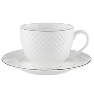Dzbanki i imbryki - Filiżanka ze spodkiem Florina Tiffany Platinium 260 ml - miniaturka - grafika 1