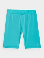 Legginsy - 4F, Legginsy krótkie dziewczęce, 4FJSS23TTIGF051-46S, Morska Zieleń, Rozmiar 146/152 - miniaturka - grafika 1