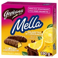 Inne słodycze - Goplana MELLA GALARETKA W CZEKOLADZIE O SMAKU CYTRYNOWYM 190G - miniaturka - grafika 1