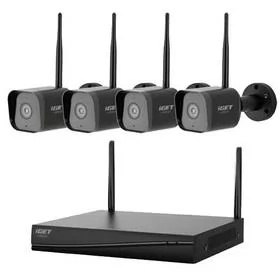 System kamer iGET HOME Wi-Fi NVR N4C4 - Wi-Fi rekordér + 4x kamera (N4C4 HOME) Czarny - Zestawy do monitoringu - miniaturka - grafika 1