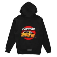 Odzież do sportów motorowych - Czarna bluza z kapturem Mitsubishi Lancer EVO IX-M - miniaturka - grafika 1