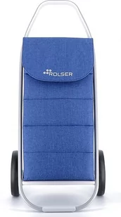 Wózek na zakupy Rolser Com 8 Tweed Polar niebieski - Torby i wózki na zakupy - miniaturka - grafika 1