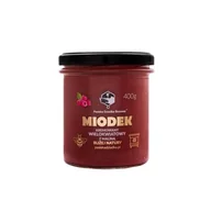 Miód - Miodek z maliną 400g Pasieka Dziadka Brunona - miniaturka - grafika 1