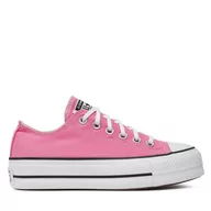 Trampki damskie - Trampki Converse Chuck Taylor All Star Lift Platform A06508C Oops Pink/White/Black - miniaturka - grafika 1