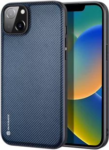 Dux Ducis Fino etui pokrowiec pokryty nylonowym materiałem iPhone 14 Plus niebieski - Etui i futerały do telefonów - miniaturka - grafika 1