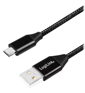 LogiLink Kabel USB 2.0 CU0143 USB A micro USB B M/M czarny 0,3m CU0143 - Huby USB - miniaturka - grafika 3