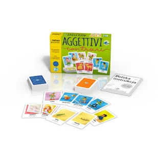 Gra językowa Włoski Aggettivi e contrari - Książki do nauki języka włoskiego Gra językowa Włoski Aggettivi e contrari - Książki do nauki języka włoskiego - miniaturka - grafika 1