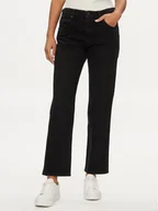 Spodnie damskie - Wrangler Jeansy Sunset 112350727 Czarny Straight Fit - miniaturka - grafika 1