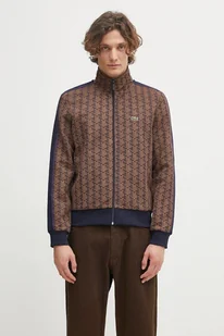 Lacoste bluza męska kolor brązowy wzorzysta SH1368 - Bluzy męskie - miniaturka - grafika 1