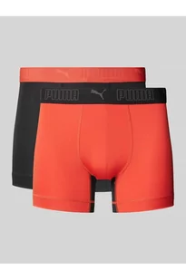 Obcisłe bokserki z detalem z logo w zestawie 2 szt. - Puma - Majtki damskie - miniaturka - grafika 1