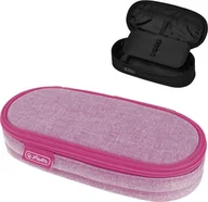 Piórniki - Piórnik Herlitz herlitz Faulenzer Etui Knitted Fabric Rose - miniaturka - grafika 1