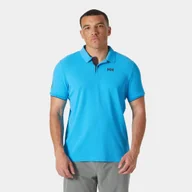 Koszulki męskie - Koszulka męska szybkoschnąca Helly Hansen HP OCEAN Polo Cyan L - miniaturka - grafika 1