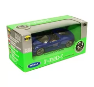 Samochody i pojazdy dla dzieci - Welly 1:34 Porsche 918 Spyder cabrio -granatowy - miniaturka - grafika 1