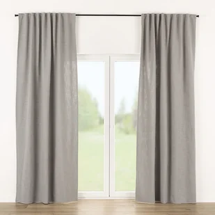 Zasłona gotowa na taśmie marszczącej 140x280cm light grey 1 szt. - Zasłony - miniaturka - grafika 1
