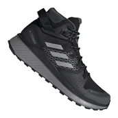 Buty trekkingowe męskie - adidas Terrex Folgian Hiker Mid GTX, Trampki Męskie, Rdzeń Black Grey Three F17 Grey One F17, 42 EU - miniaturka - grafika 1