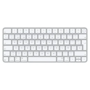 Apple Magic klawiatura Uniwersalne USB + Bluetooth QWERTY Hiszpański Srebrny, Biały MXCK3Y/A - Klawiatury - miniaturka - grafika 1