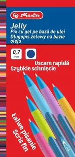 [Bs] Długopis Żelowy Jelly 0,7 Niebieski 12Szt Herlitz - Długopisy - miniaturka - grafika 1