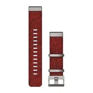 Akcesoria do smartwatchy - Garmin Pasek wymienny QuickFit 22 tkaný nylon červený 010-12738-22) - miniaturka - grafika 1