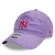 Czapki damskie - Czapka z daszkiem New Era New York Yankees Cord 9Twenty 60595365 Fioletowy - miniaturka - grafika 1