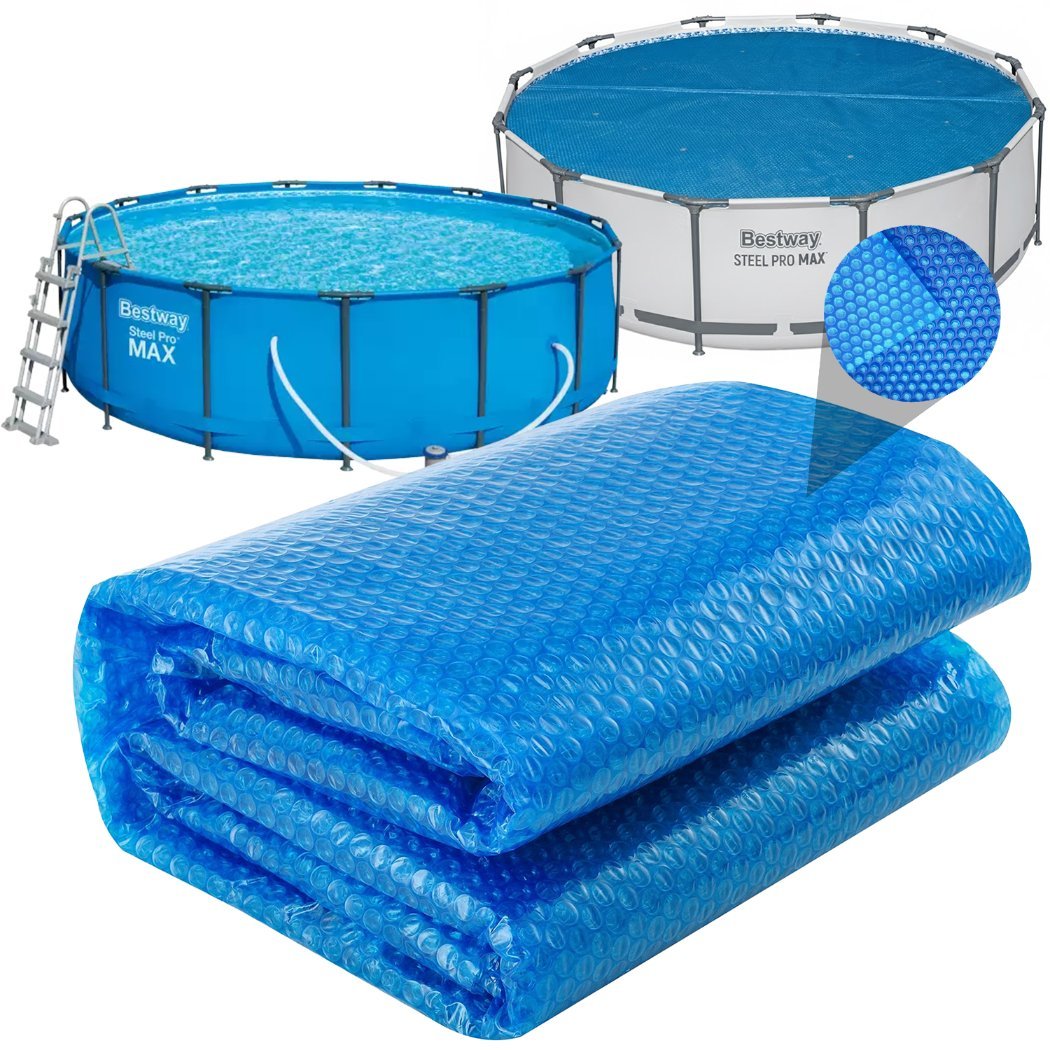 Bestway gruba pokrywa solarna termiczna pływająca do basenu  steel pro 457cm