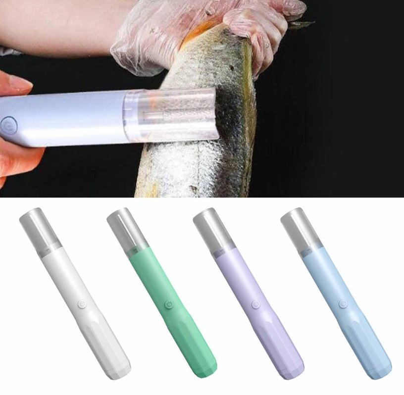 ELEKTRYCZNA SKROBACZKA DO RYB AKUMULATOROWA USB - WODOODPORNA IPX7