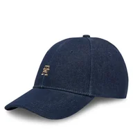 Czapki damskie - Czapka z daszkiem Tommy Hilfiger Elevated Chic Denim AW0AW17137 Granatowy - miniaturka - grafika 1