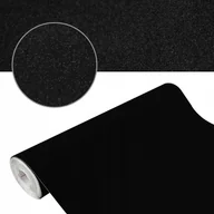 Okleiny - Okleina Samoprzylepna Welur Aksamit Kolor Czarny Folia Dekoracyjna Na Meble - miniaturka - grafika 1