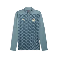 Piłka nożna - Męska bluza przedmeczowa z zamkiem 1/4 Olympique Marsylia PUMA - miniaturka - grafika 1