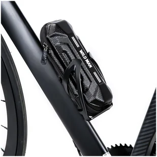 Etui torba sakwa rowerowa Wildman XT11 na rower w miejsce uchwytu na bidon 0,5L Czarna - Sakwy rowerowe - miniaturka - grafika 11