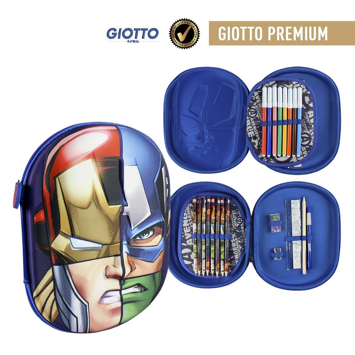 Piórnik 3D z wyposażeniem, Avengers
