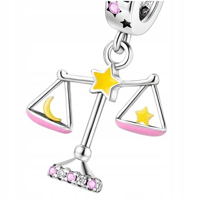 Charms do Pandora Zawieszka Charms Znak Zodiaku Waga Charmsy Trusky