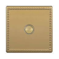 Wyłączniki światła i elektryczne - VARILIGHT OLD Włącznik pojedynczy JUBILEE  mosiądz szlifowany  VARILIGHT OLD - miniaturka - grafika 1